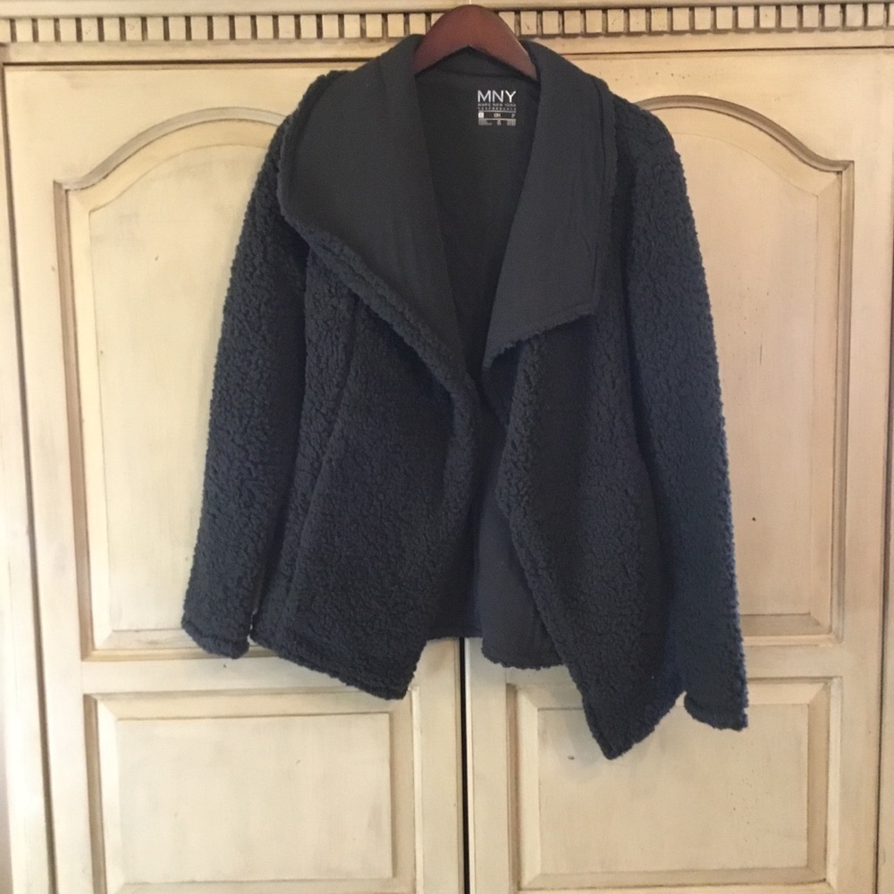 Women's Marc New York Black Sherpa Jacket Size S